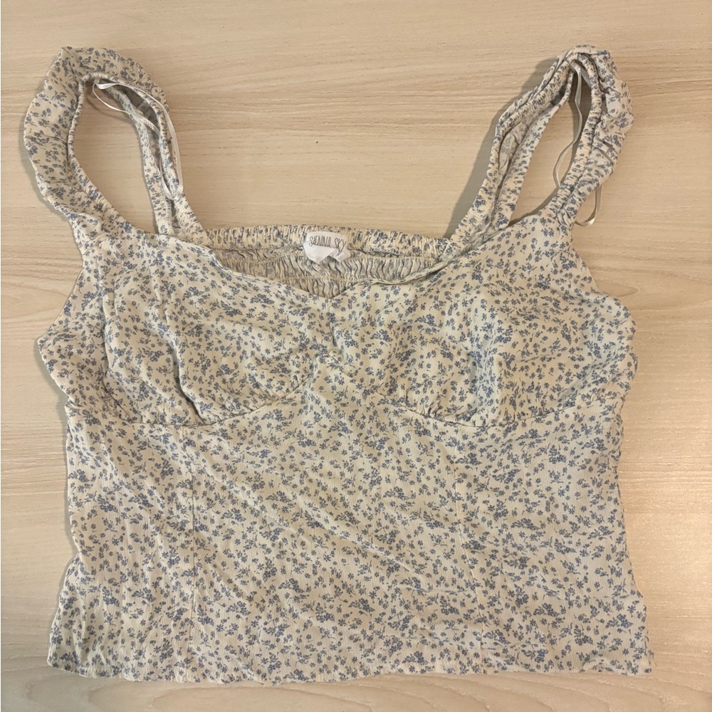 Sienna Sky Blue Floral Camisole